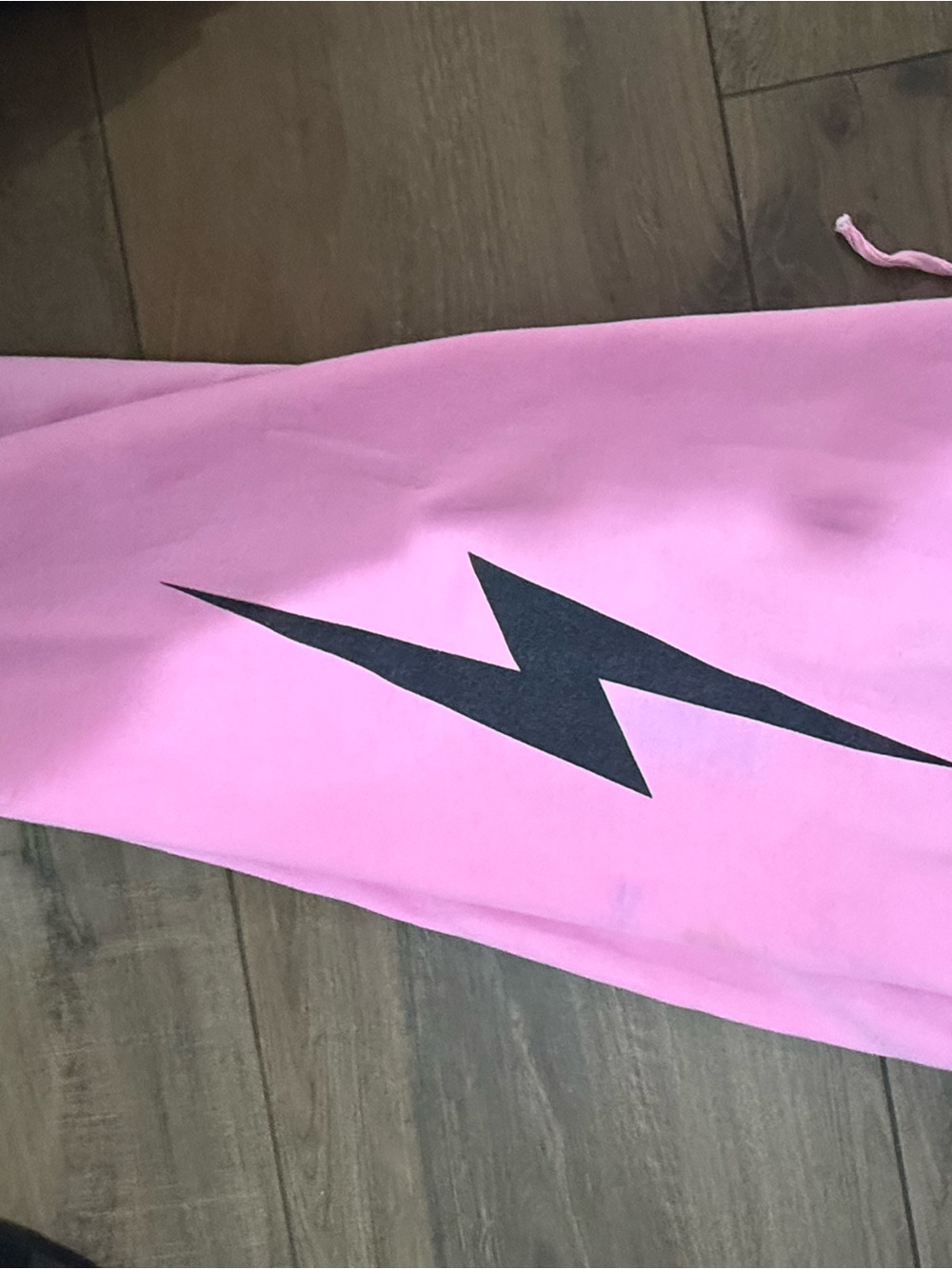 Aviator Nation Pink Leggings with Black Chevron Accent - Picture 2 of 5